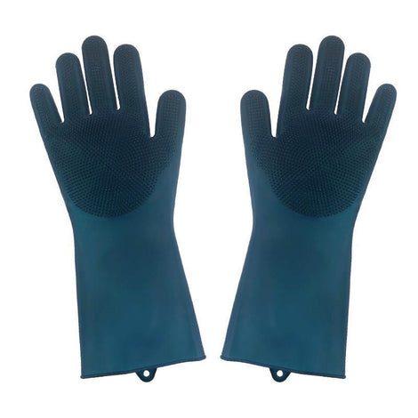 Housework Kitchen Cleaning Sillicone Bristle Gloves
