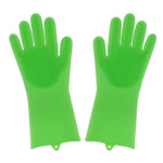 Housework Kitchen Cleaning Sillicone Bristle Gloves