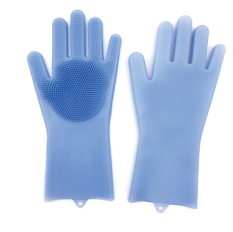 Housework Kitchen Cleaning Sillicone Bristle Gloves
